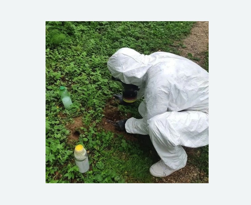 уничтожение кротов на участке в Камрбарке